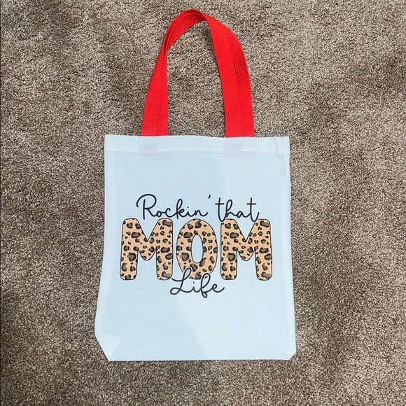Handmade Colorful Graphic Mom Canvas Tote Bags - Choice of One - Picture 3 of 5